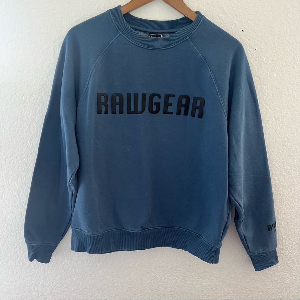 Rawgear Crewneck Pullover Sweatshirt Fleece Lined Size Small